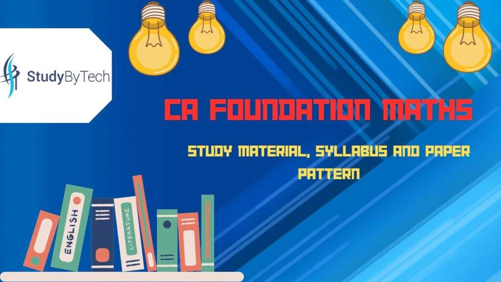 CA FOUNDATION MATHS