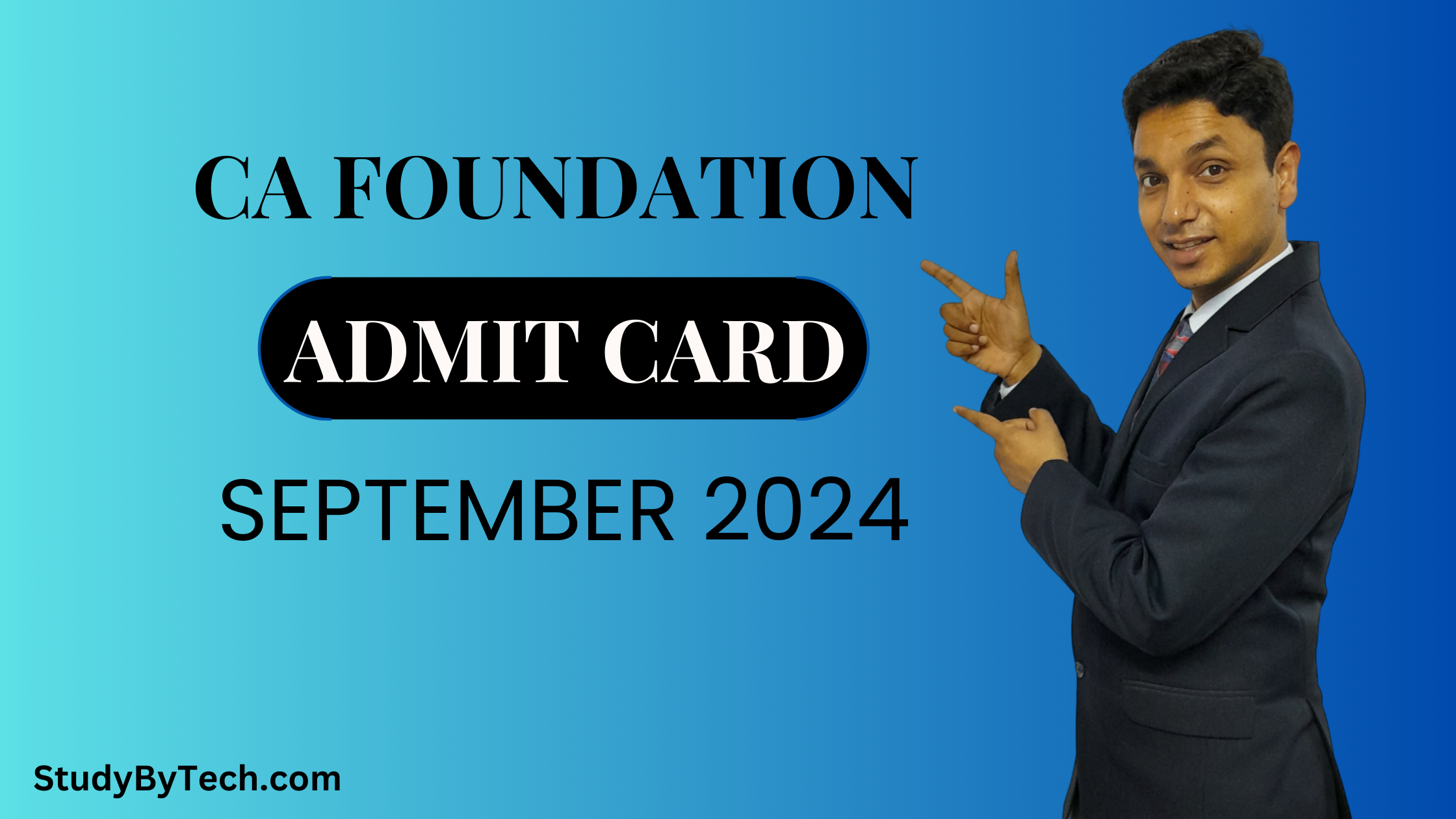 CA FOUNDATION ADMIT CARD SEPTEMBER 2024