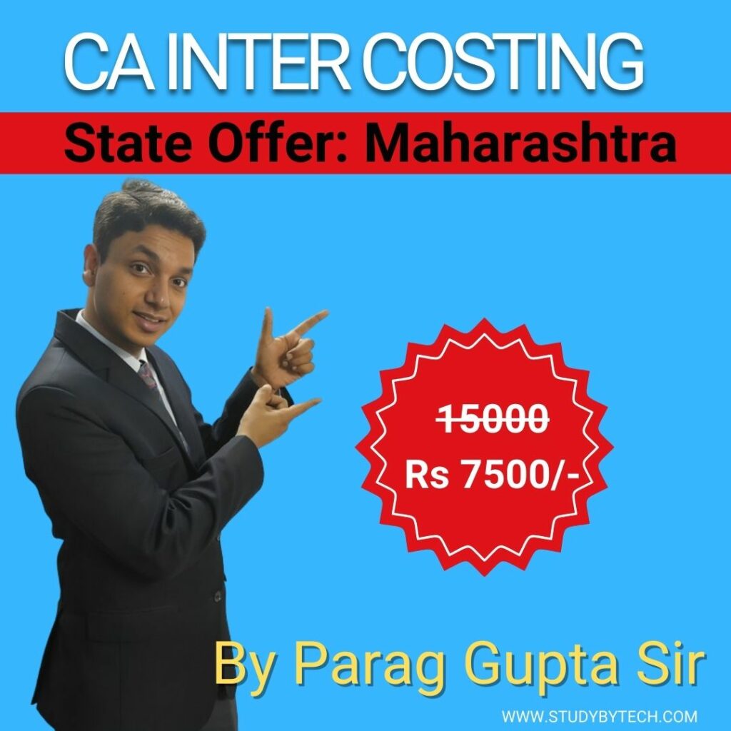 CA Inter CMA classes by Parag Gupta sir