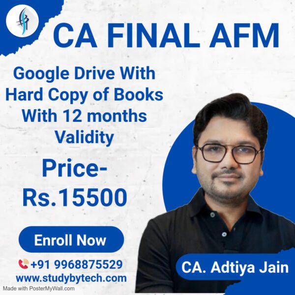 CA Final AFM By CA Aditya Jain Sir