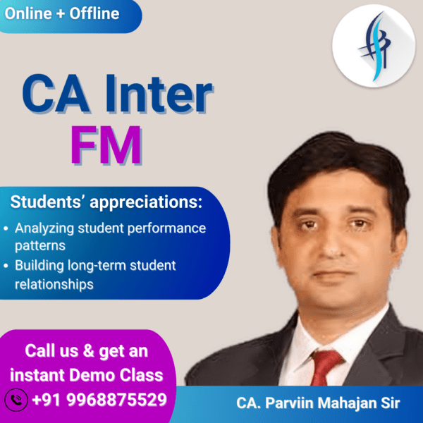 CA Inter FM with CA Parviin Mahajan Sir