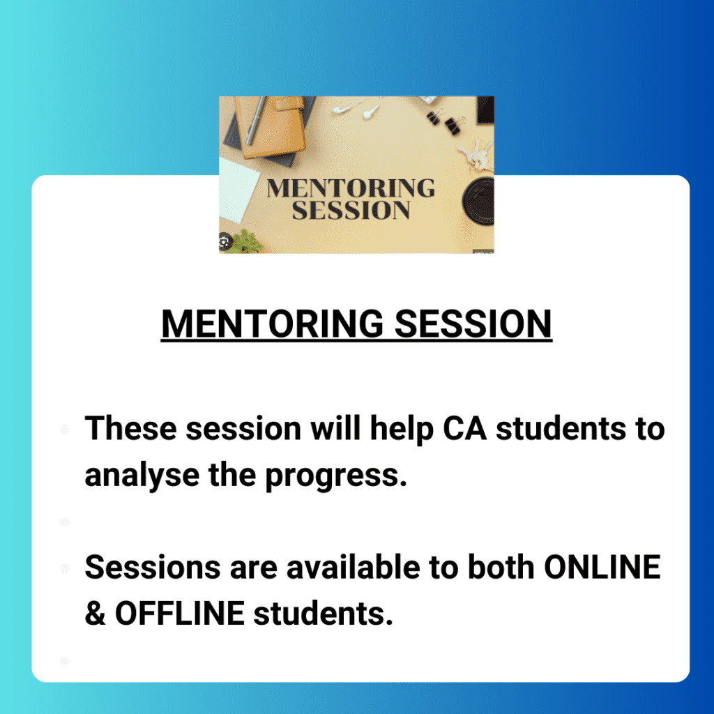 StudyByTech CA classes provides proper regular individual mentoring sessions to CA students