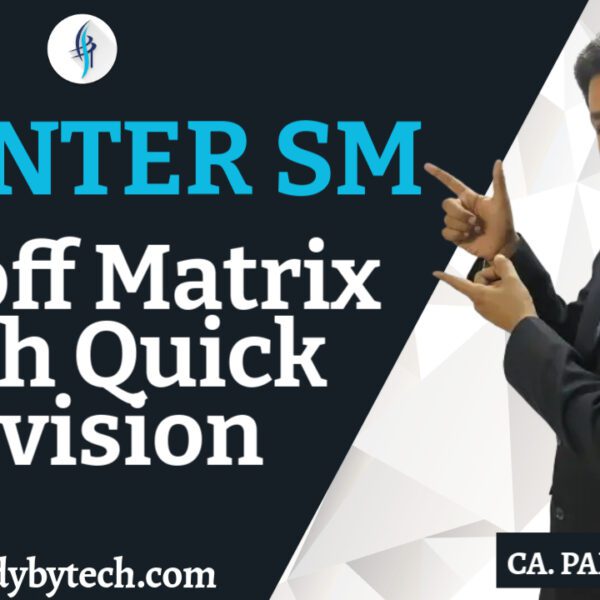 CA Inter SM: Ansoff Matrix With Quick Revision by Parag Sir