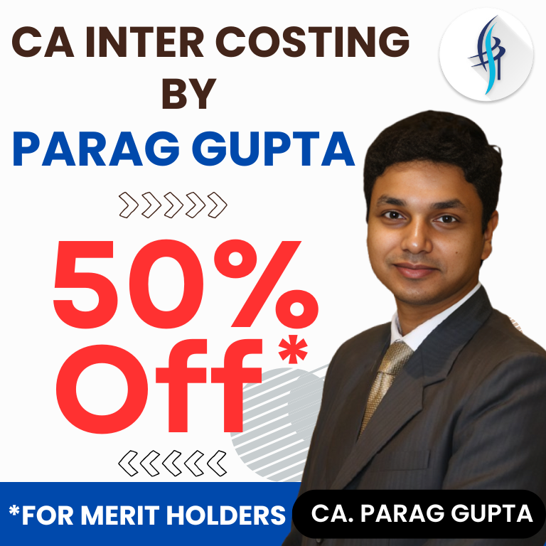 ca inter costing 50% off for merit holders